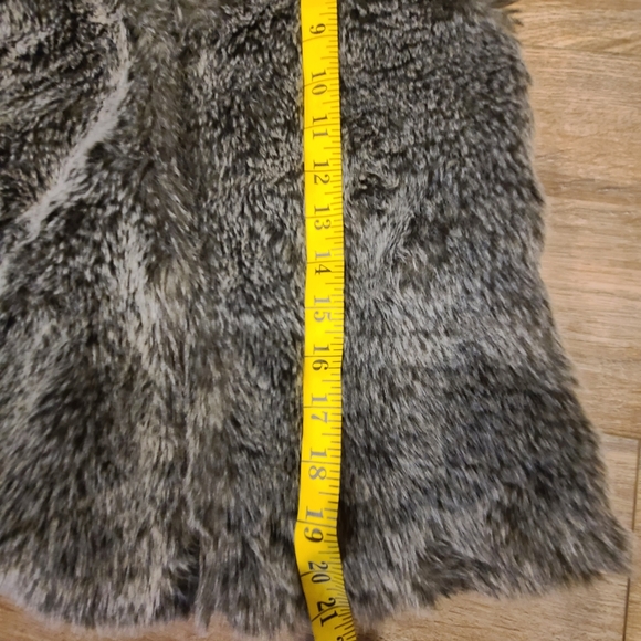 Talula EUC faux fur brown vest sz xxs - Picture 6 of 10